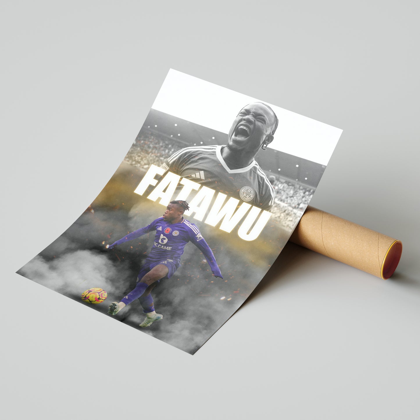 Abdul Fatawu Leicester City Football Poster