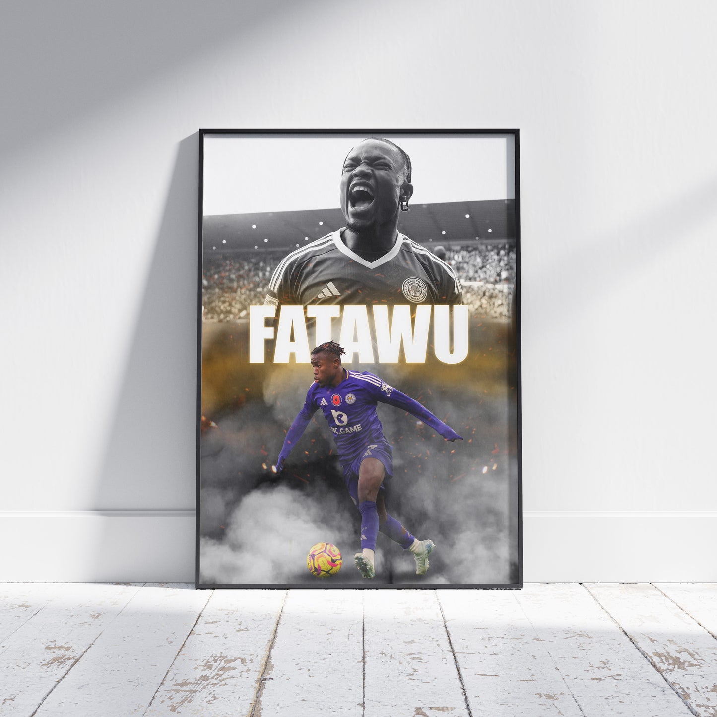 Abdul Fatawu Leicester City Football Poster