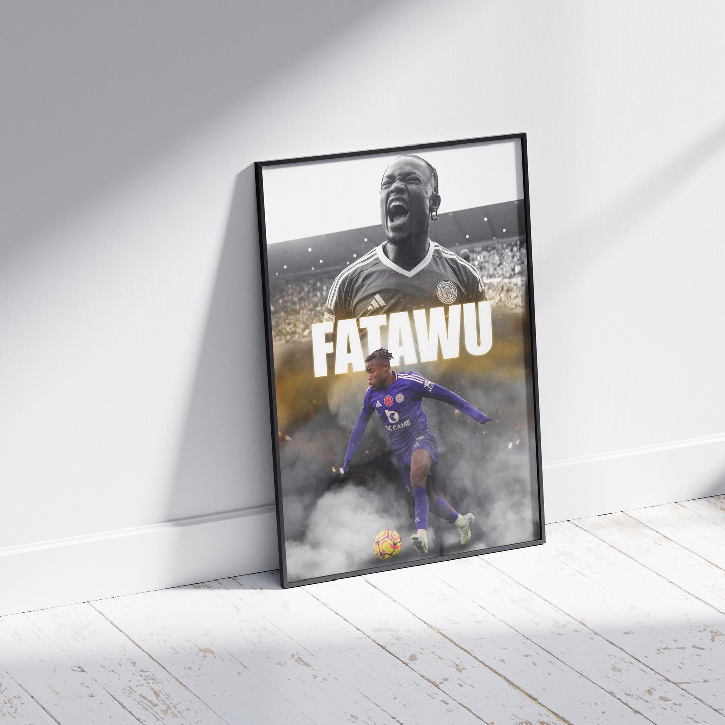 Abdul Fatawu Leicester City Football Poster