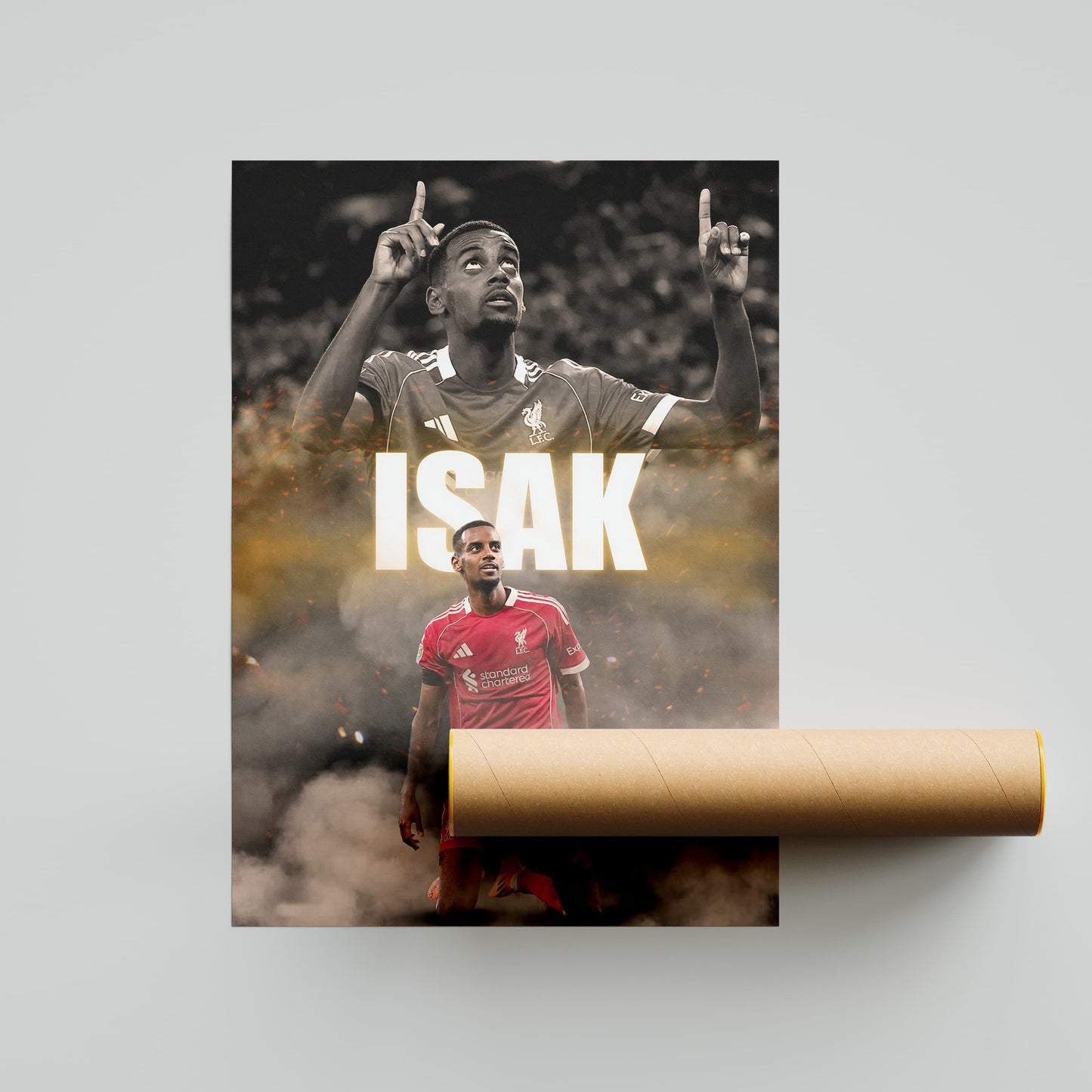 Alexander Isak Liverpool Football Poster