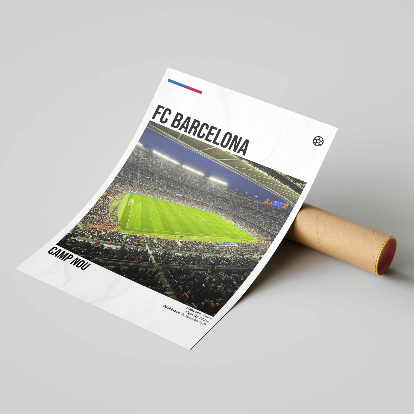 FC Barcelona Camp Nou Stadium Football Poster - FootballCorner