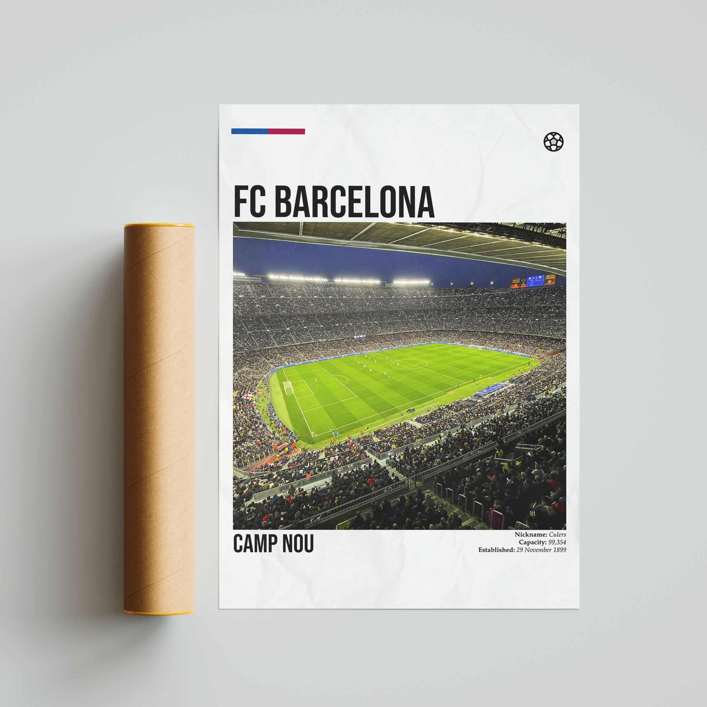FC Barcelona Camp Nou Stadium Football Poster - FootballCorner