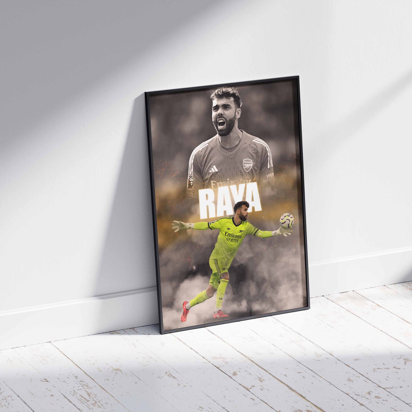 David Raya Arsenal Football Poster - FootballCorner