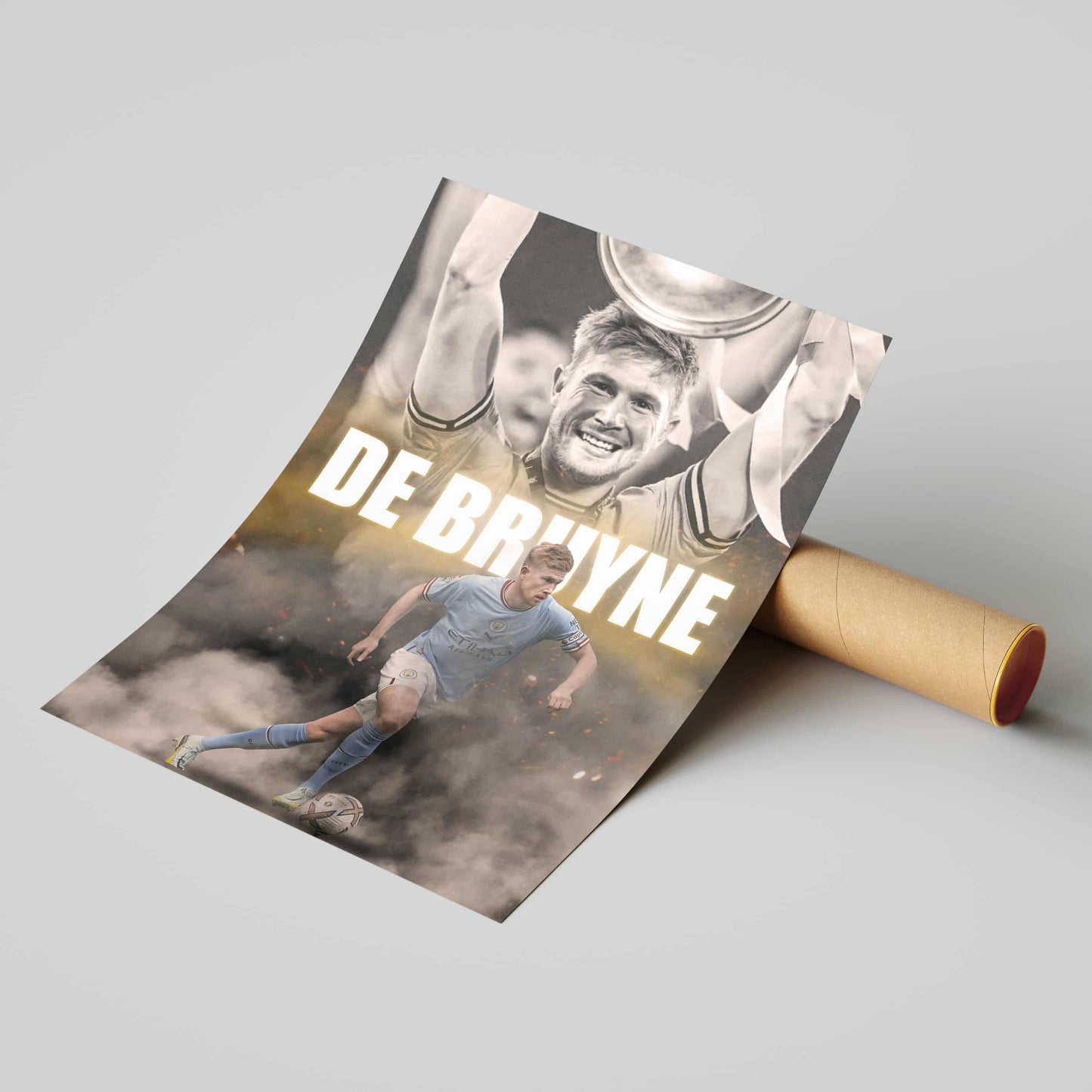 Kevin De Bruyne Man City Football Poster - FootballCorner