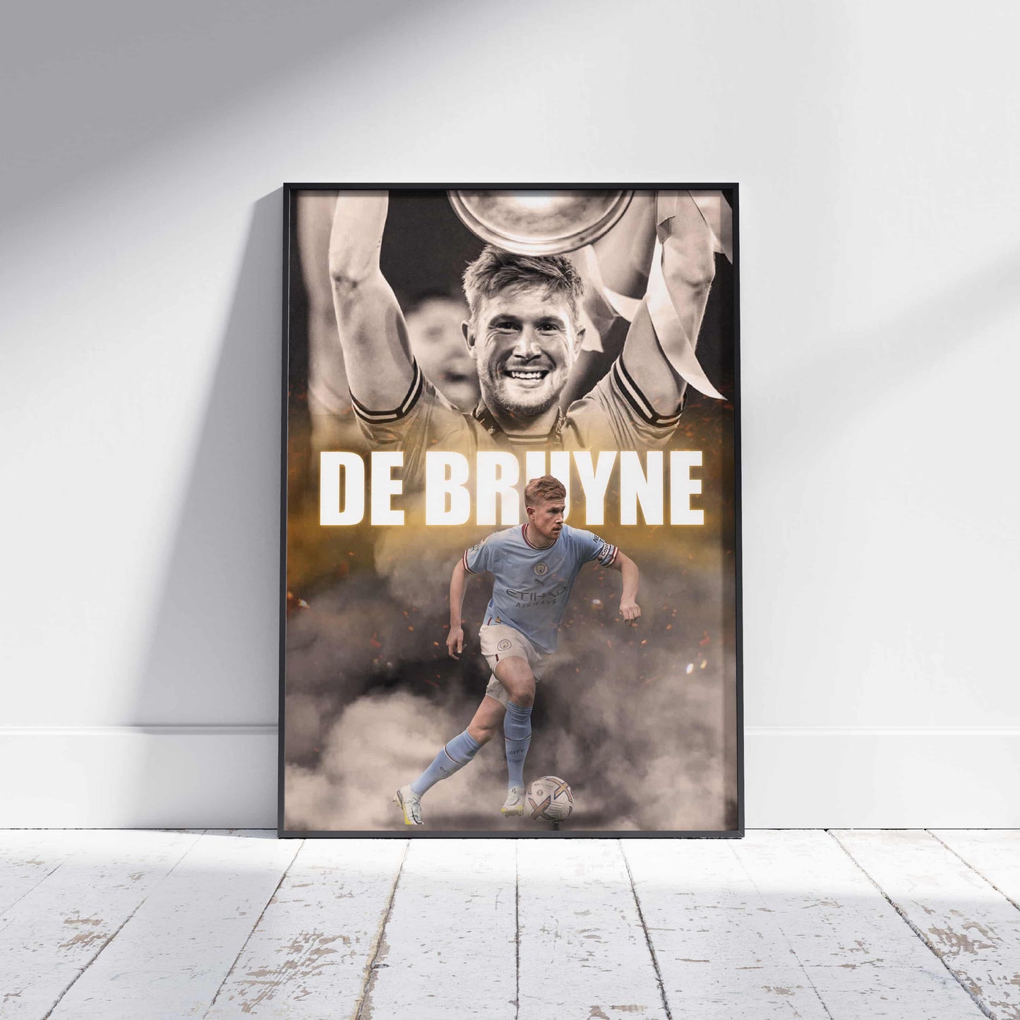Kevin De Bruyne Man City Football Poster - FootballCorner