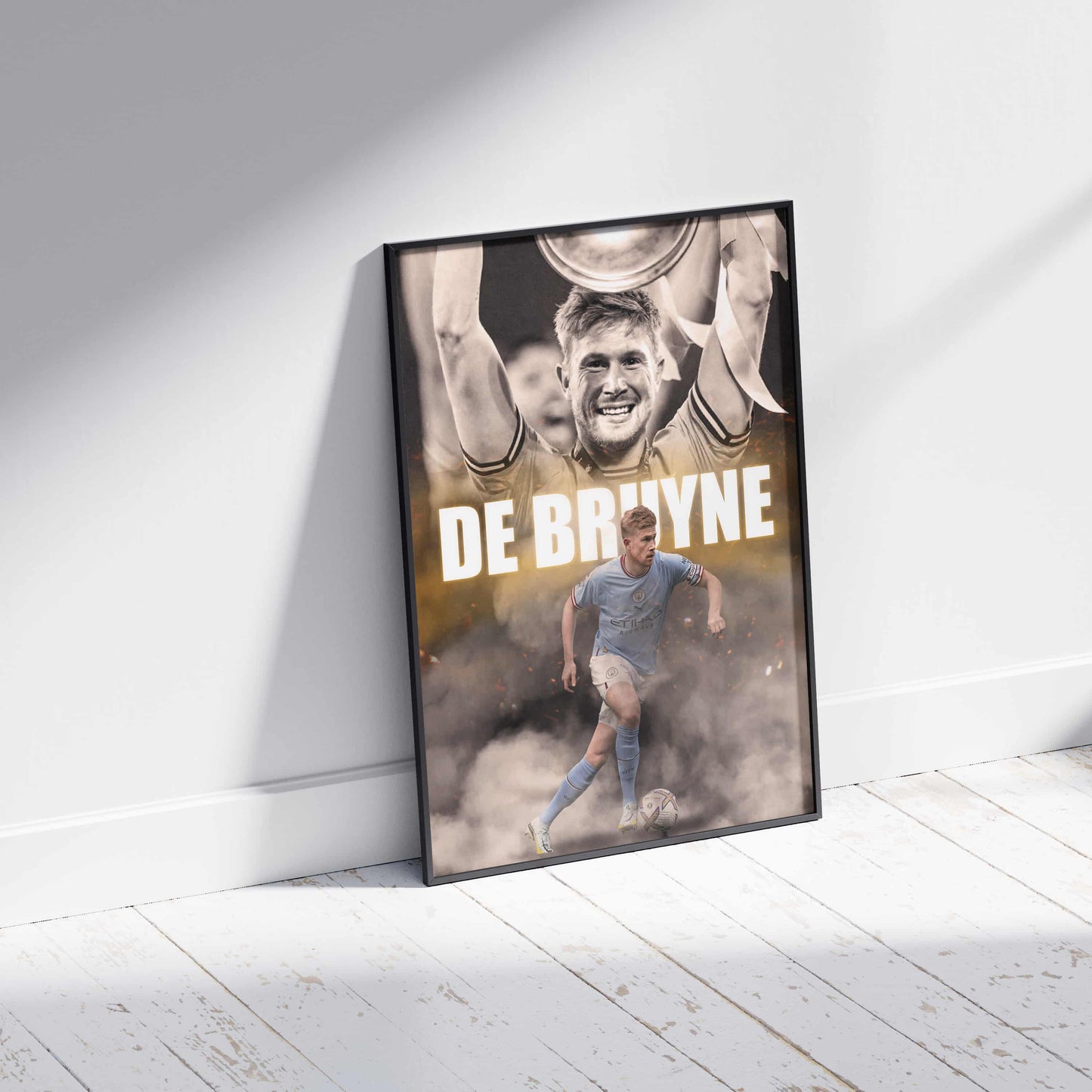 Kevin De Bruyne Man City Football Poster - FootballCorner