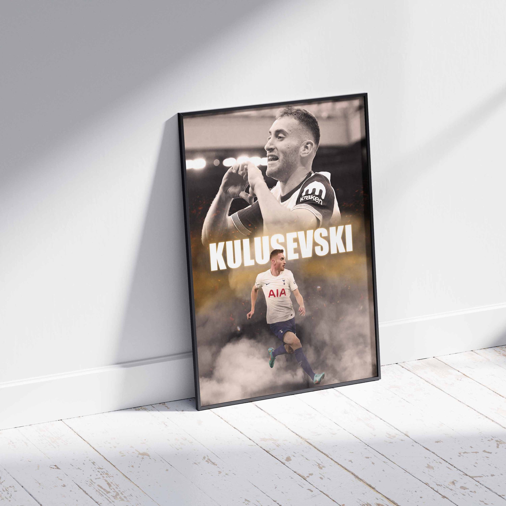 Dejan Kulusevski Tottenham Hotspur Football Poster - FootballCorner
