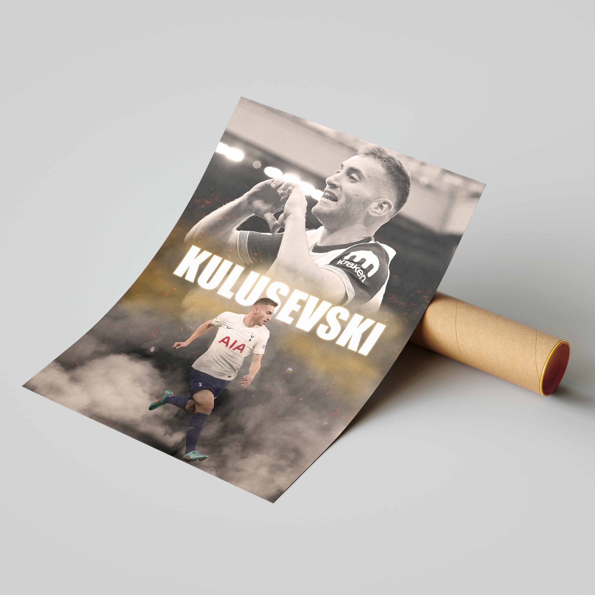 Dejan Kulusevski Tottenham Hotspur Football Poster - FootballCorner