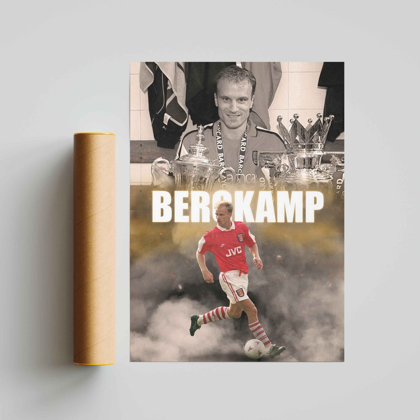 Dennis Bergkamp Arsenal Football Poster - FootballCorner
