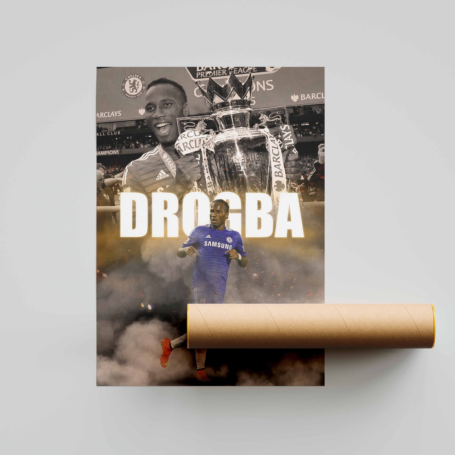 Didier Drogba Chelsea Football Poster - FootballCorner