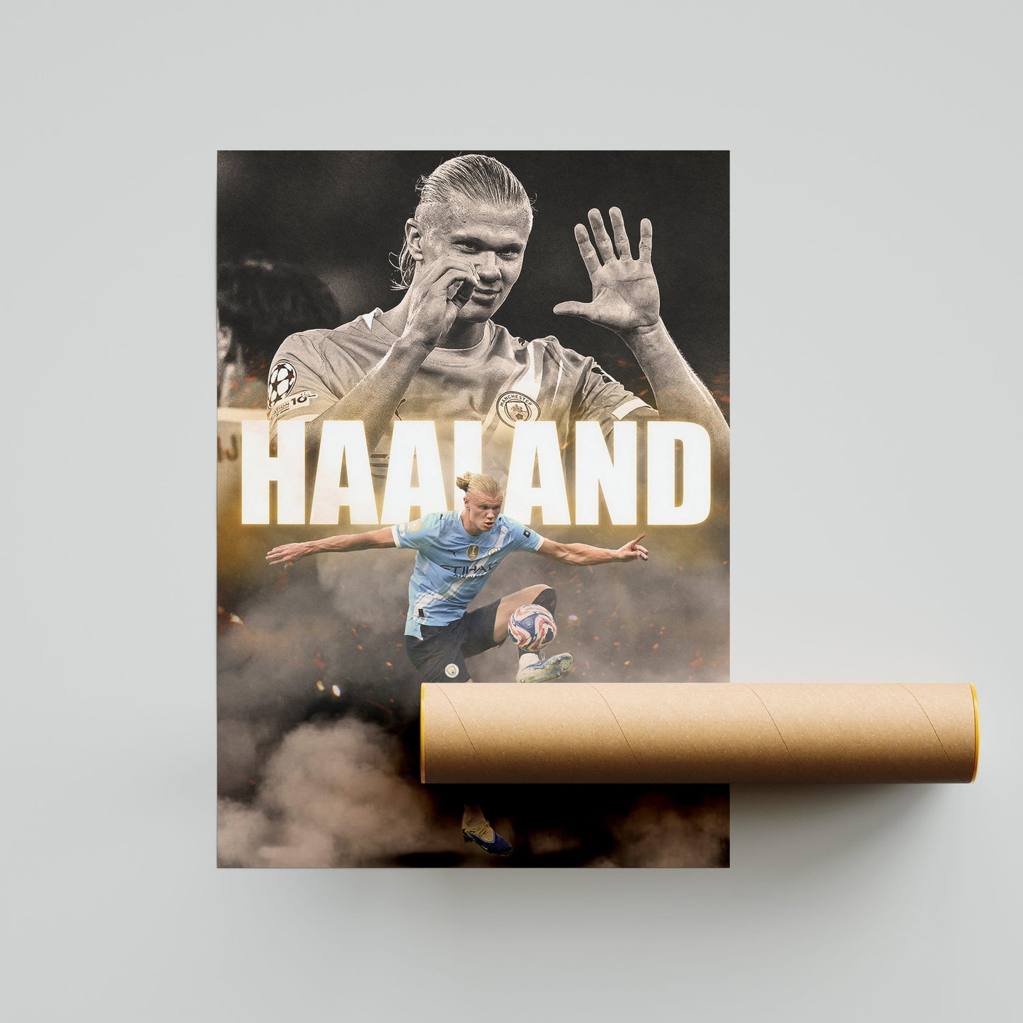 Erling Haaland Football Poster