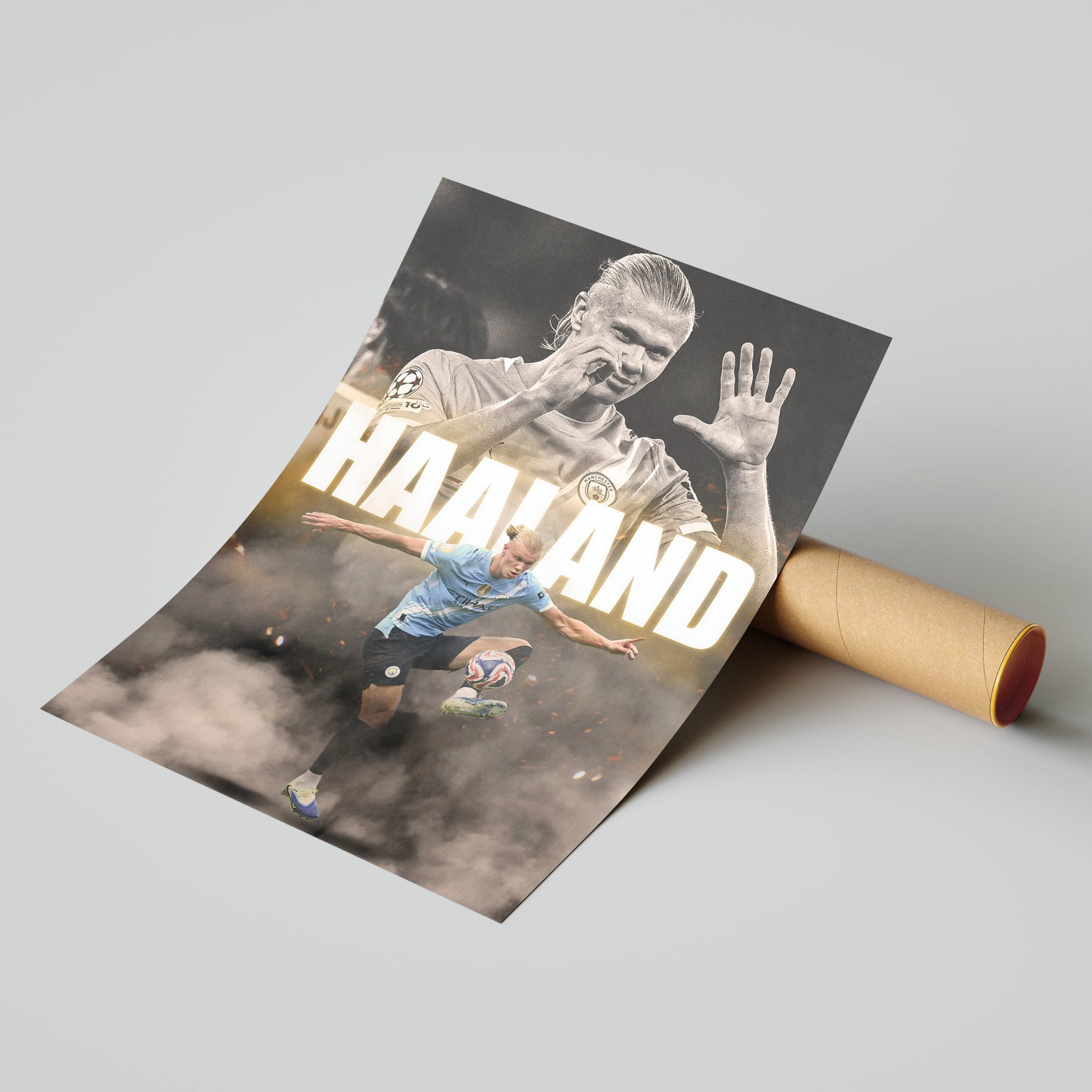 Erling Haaland Football Poster