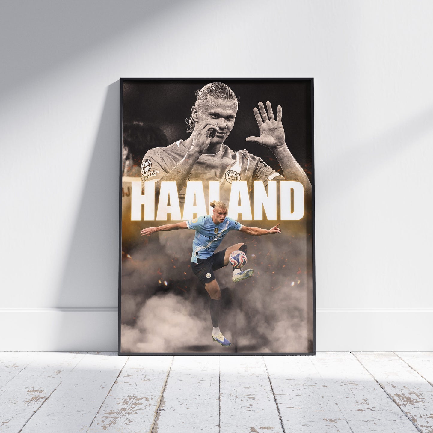 Erling Haaland Football Poster