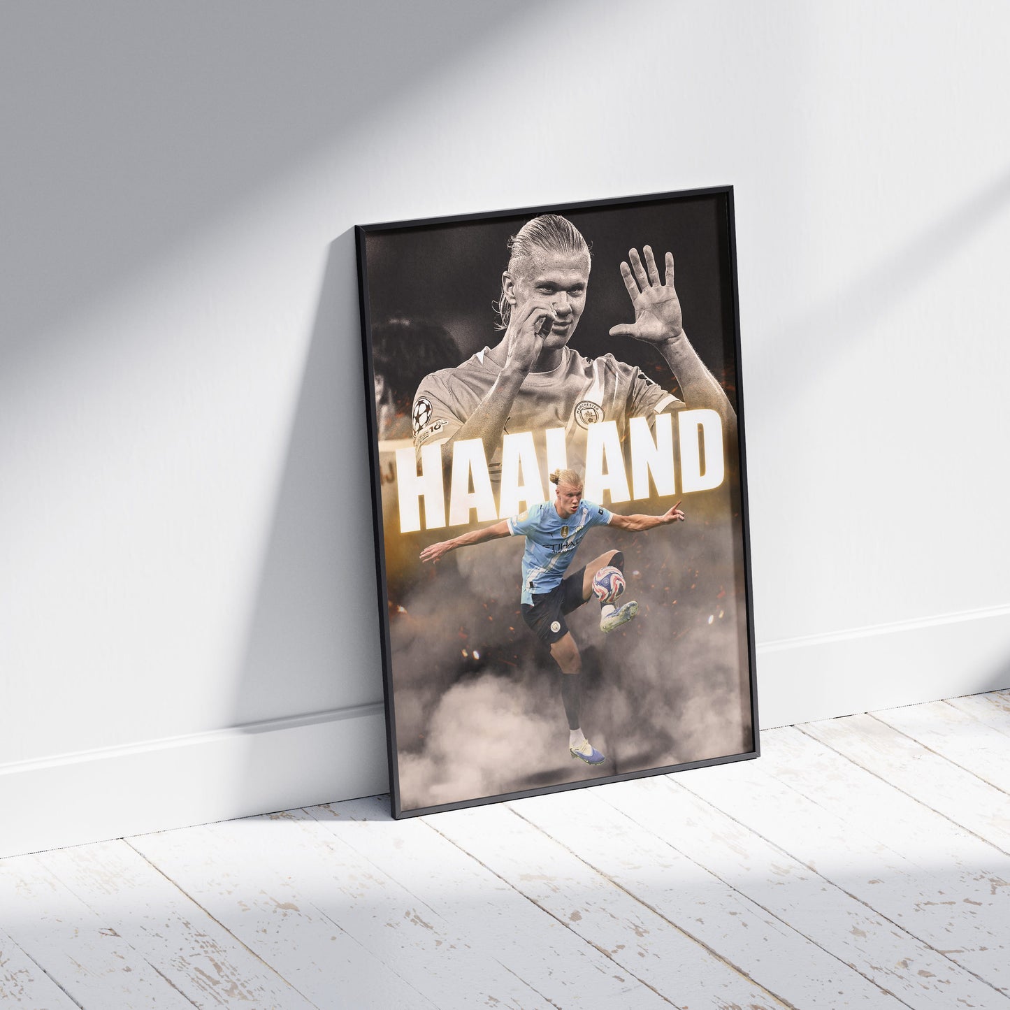 Erling Haaland Football Poster