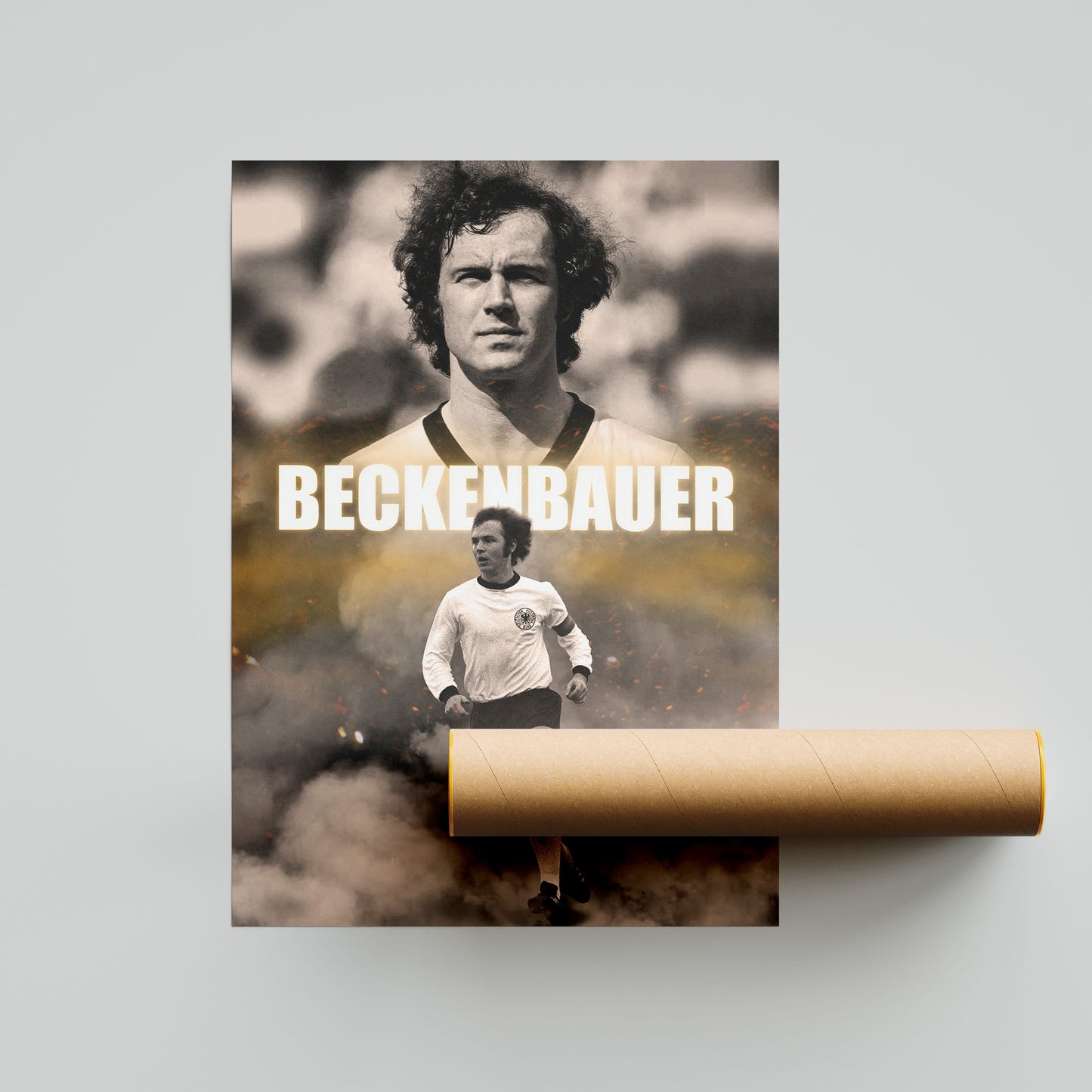 Franz Beckenbauer Football Poster