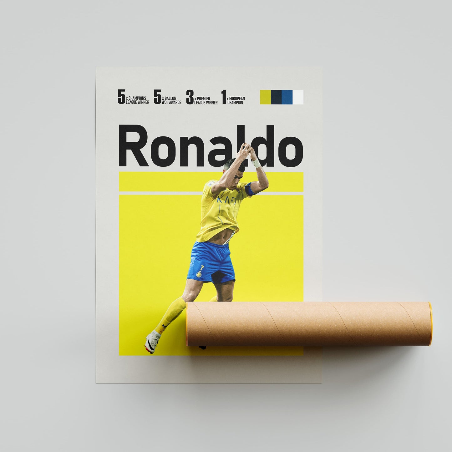 Cristiano Ronaldo Al-Nassr Football Poster - FootballCorner