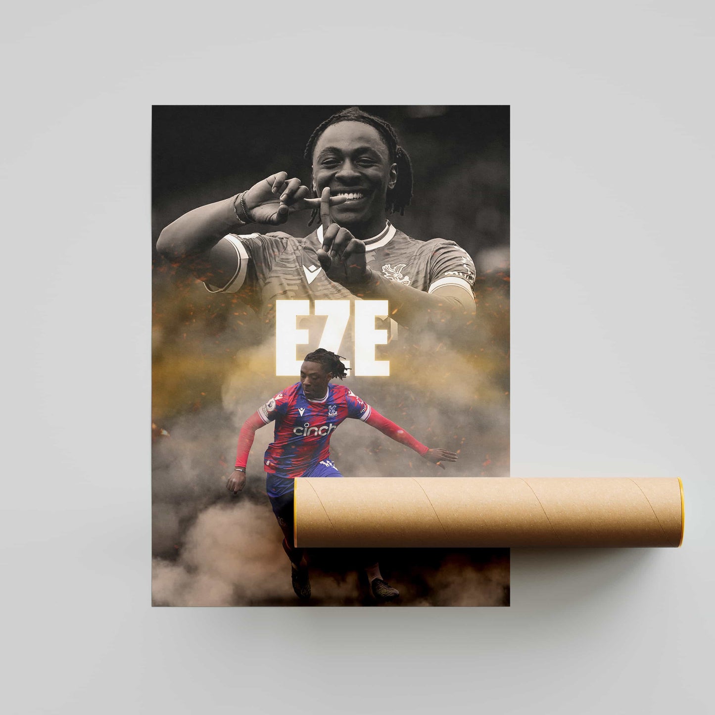 Eberechi Eze Crystal Palace Football Poster - FootballCorner