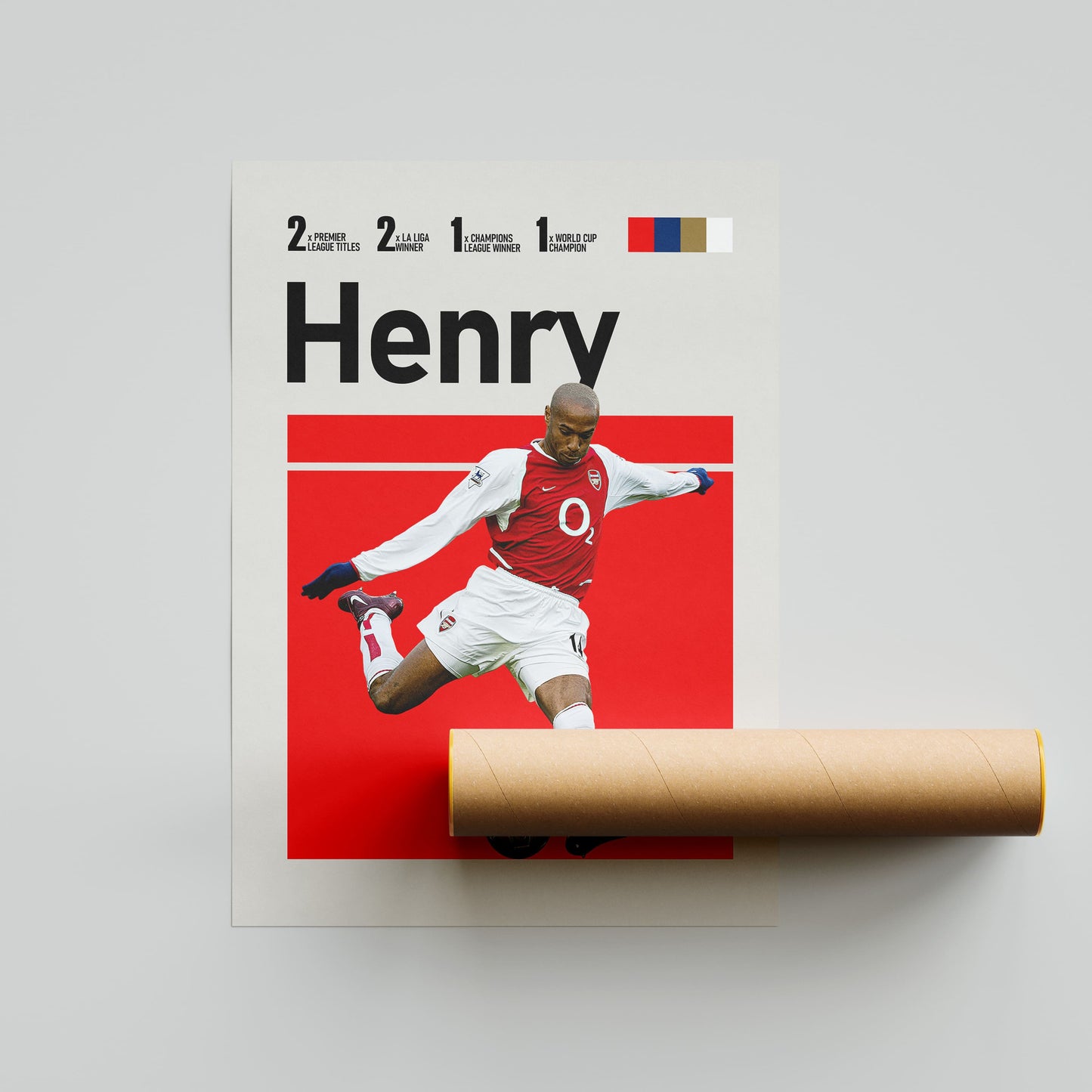 Thierry Henry Arsenal FC Football Poster - FootballCorner