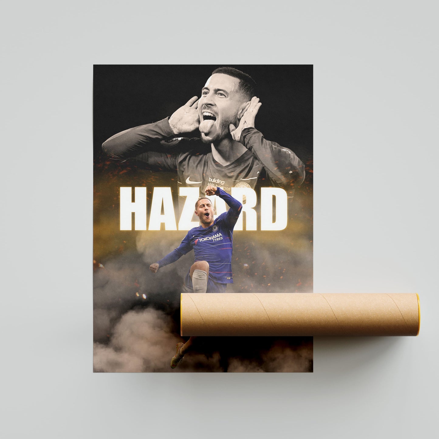 Eden Hazard Chelsea Football Poster - FootballCorner