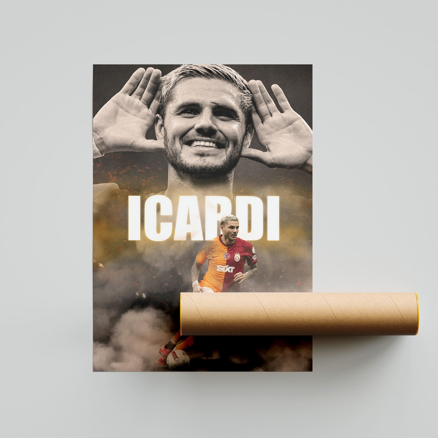 Mauro Icardi Galatasaray S.K. Football Poster - FootballCorner