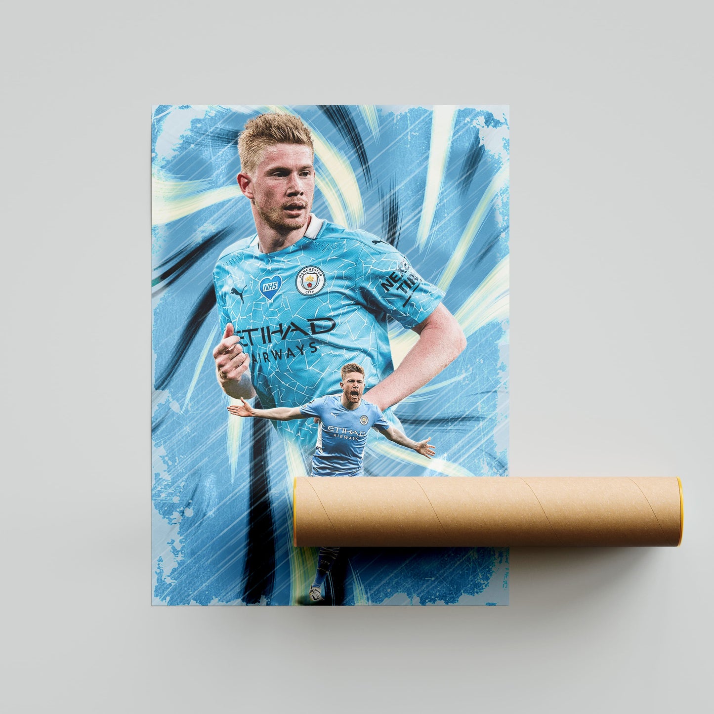 Kevin De Bruyne Football Poster - FootballCorner