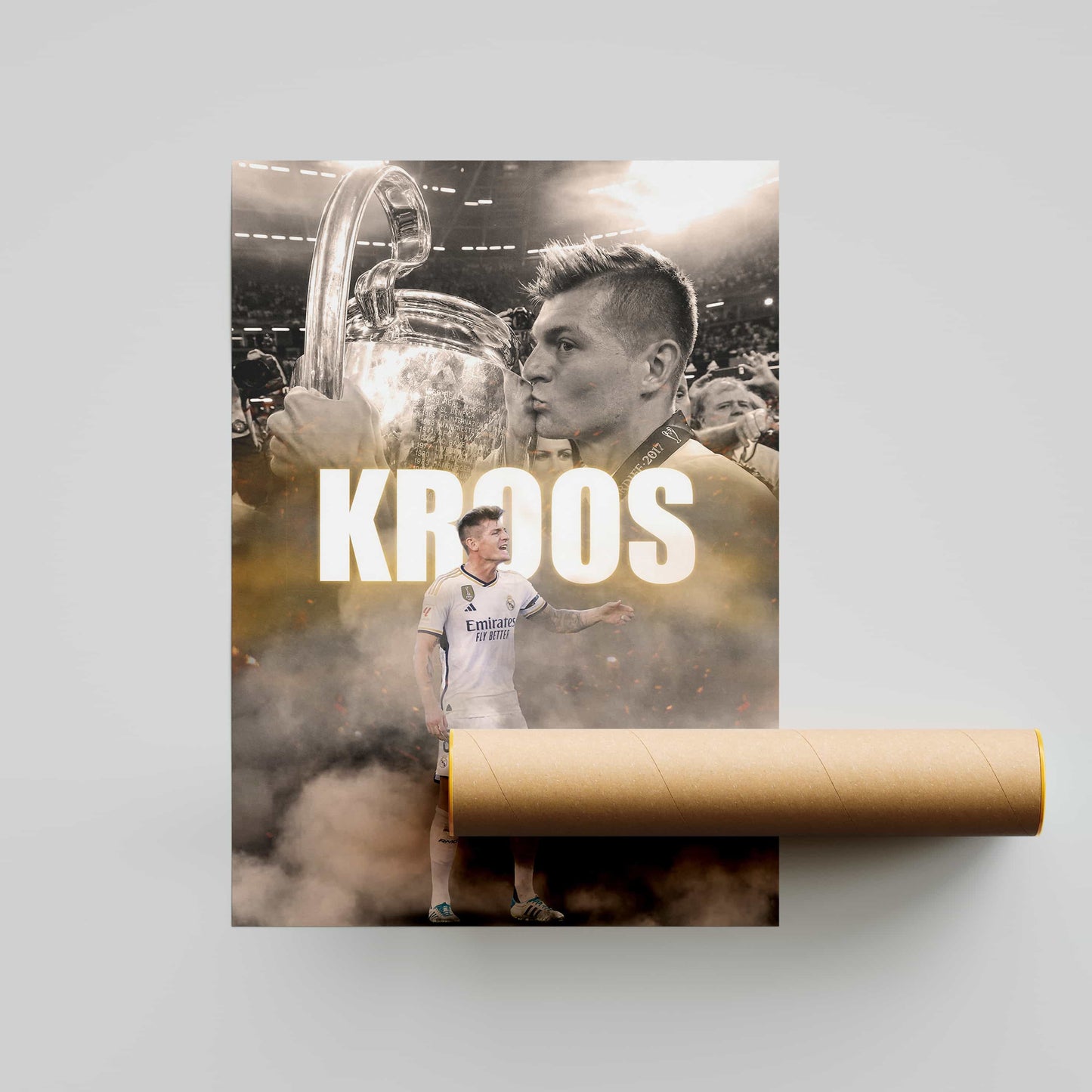 Toni Kroos Real Madrid Football Poster - FootballCorner
