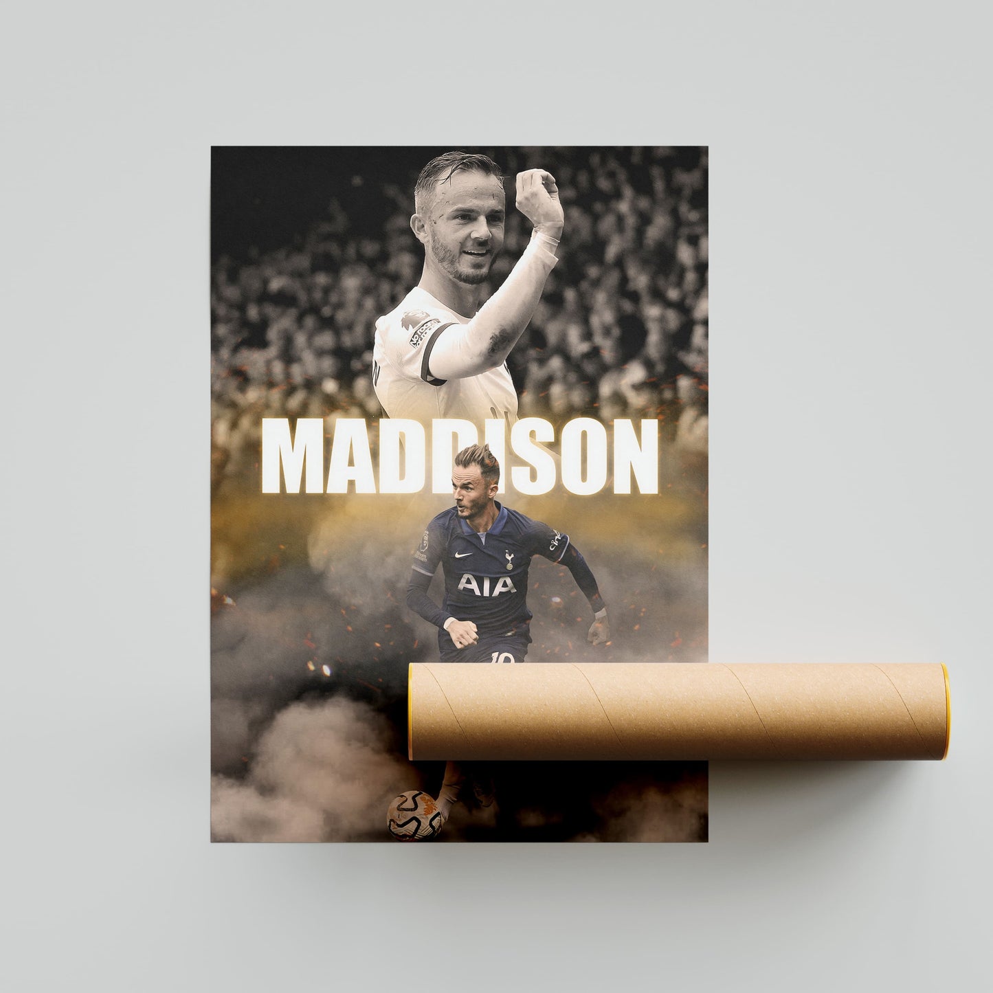 James Maddison Tottenham Hotspur Football Poster - FootballCorner