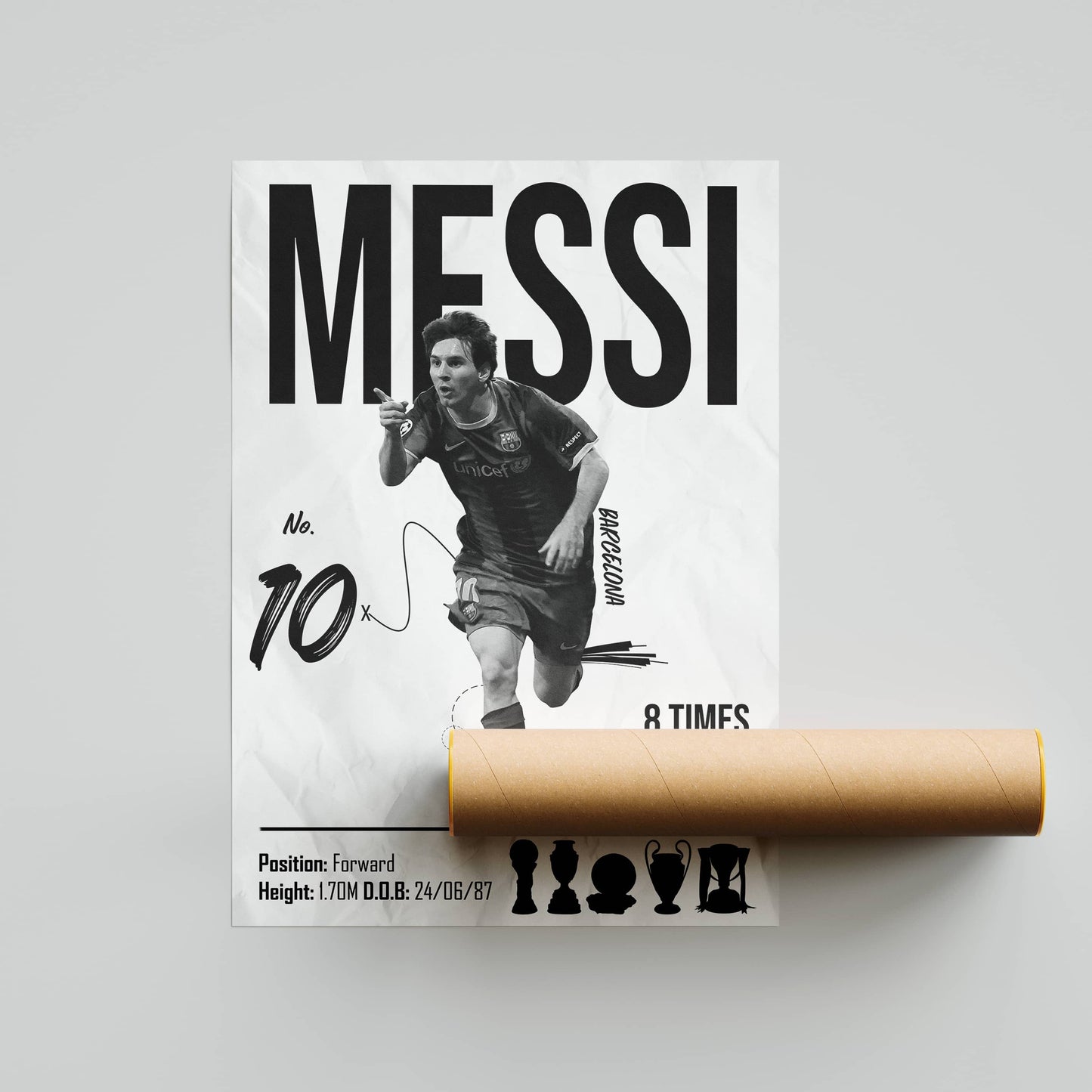 Lionel Messi Barcelona Legend Football Poster - FootballCorner