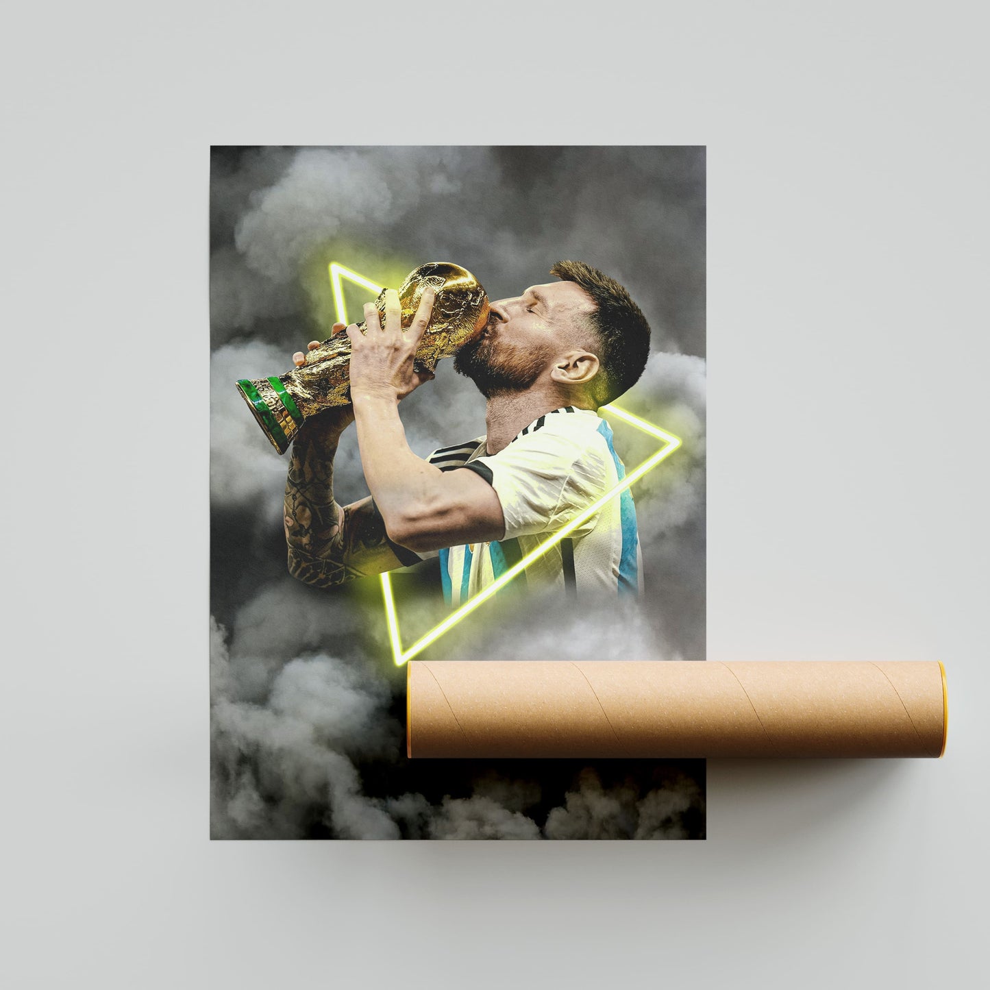 Lionel Messi World Cup Football Poster - FootballCorner