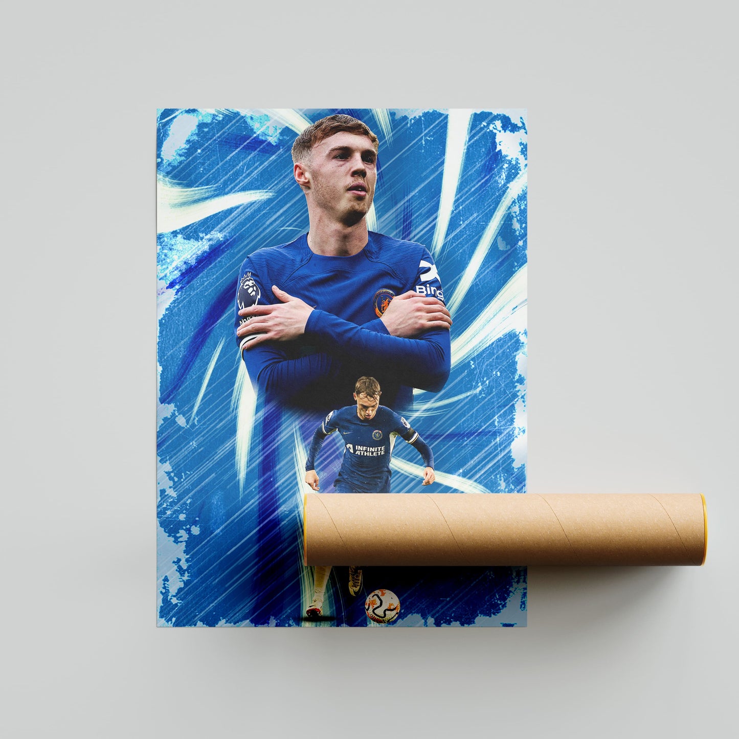 Cole Palmer Chelsea Football Poster - FootballCorner