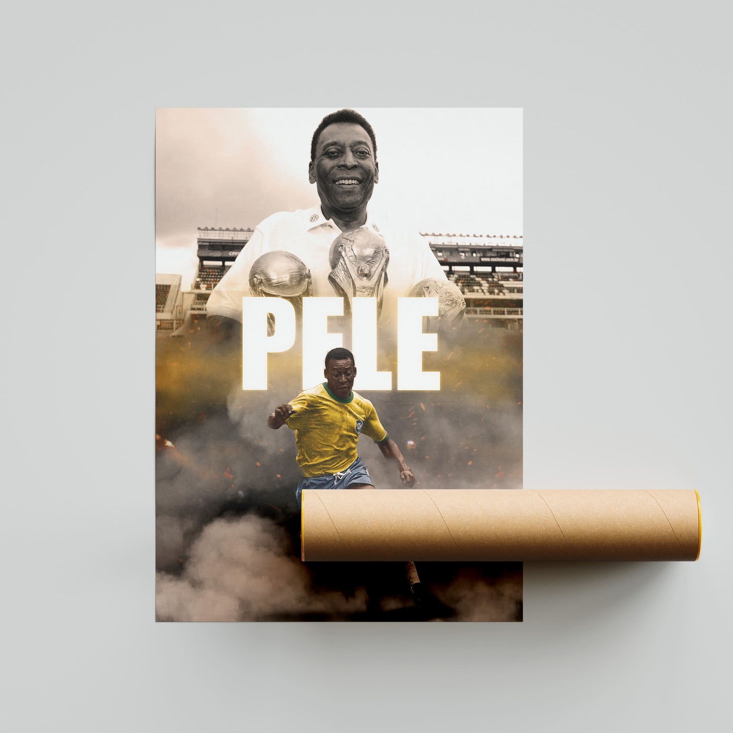Pele Football Poster - FootballCorner