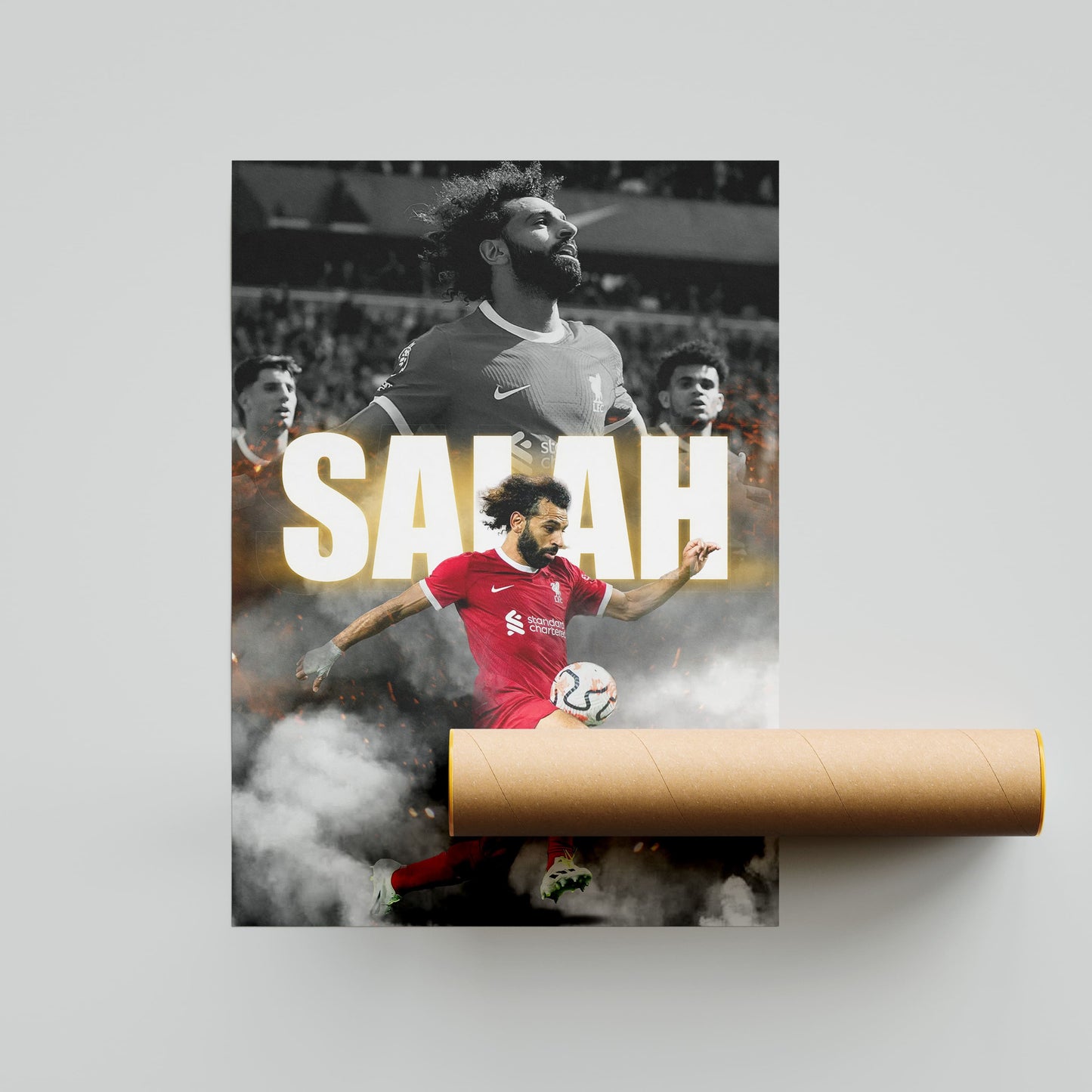 Mohamed Salah Liverpool Football Poster - FootballCorner