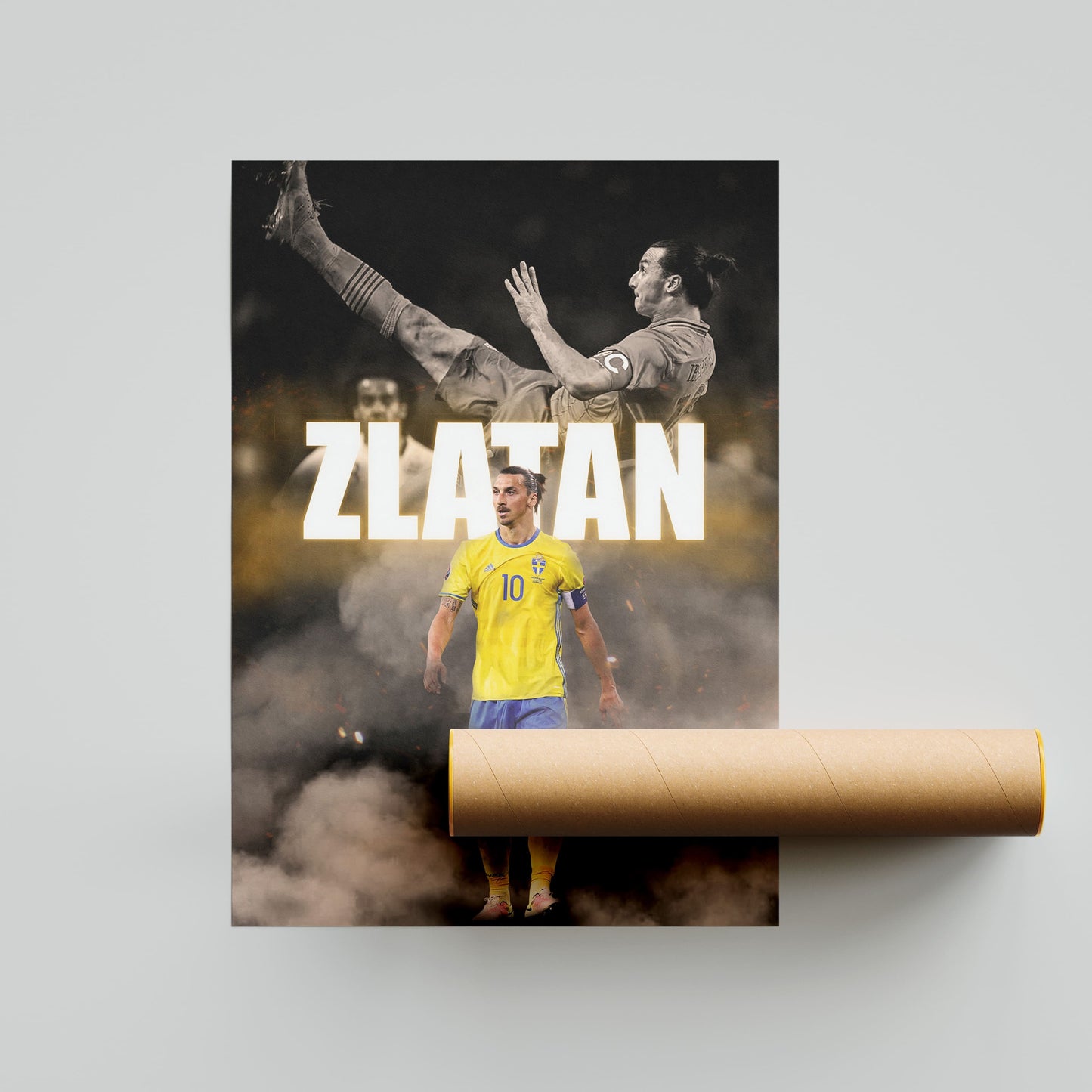 Zlatan Ibrahimovic Sweden Football Poster - FootballCorner