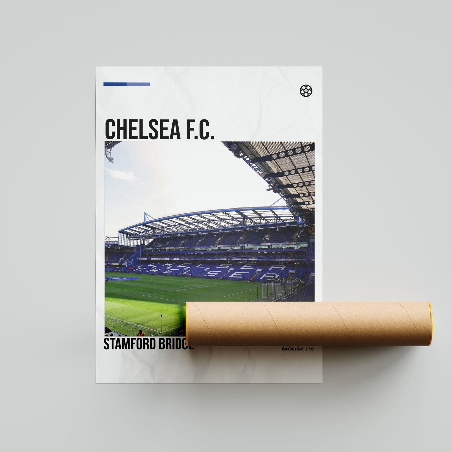 Chelsea FC Stamford Bridge Stadium Football Poster - FootballCorner