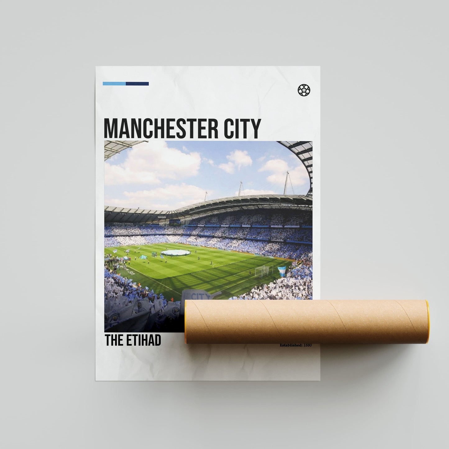 Manchester City Etihad Stadium Football Poster - FootballCorner