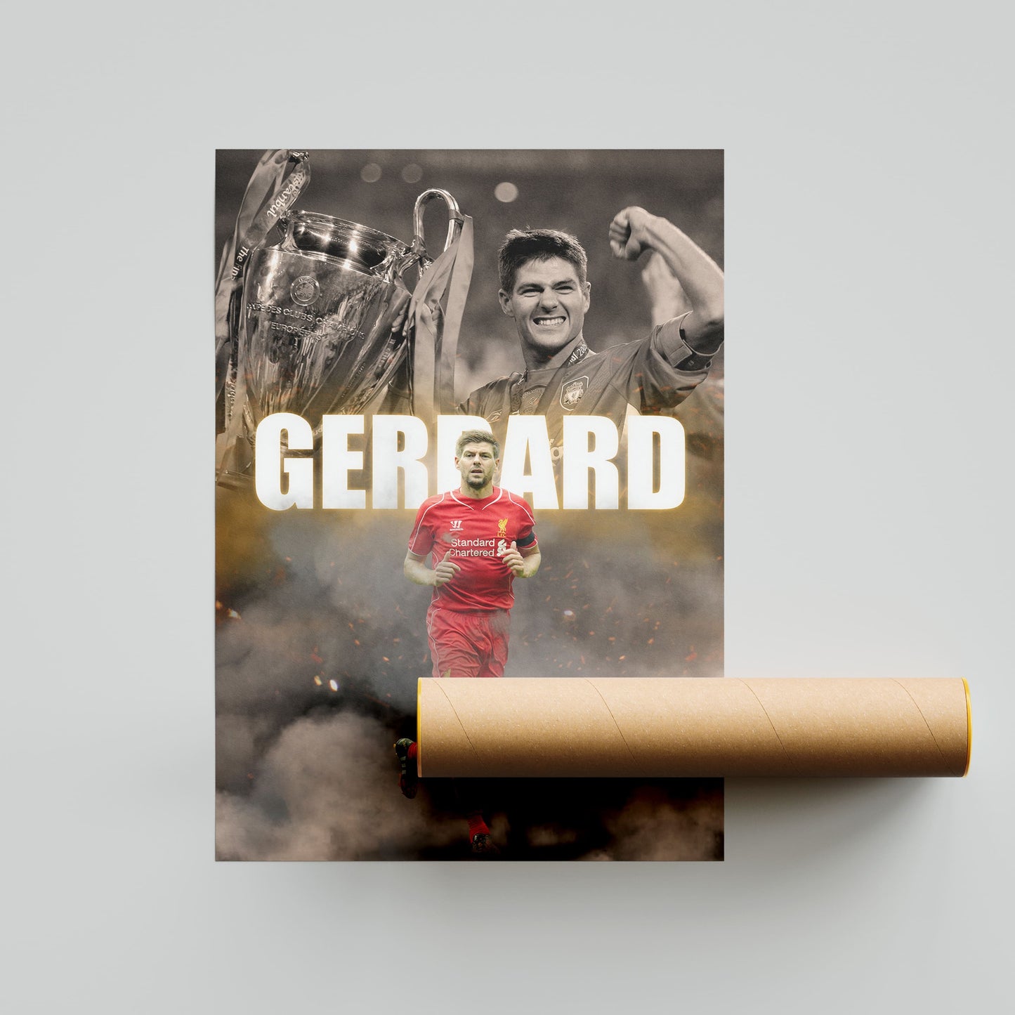 Steven Gerrard Liverpool Football Poster - FootballCorner