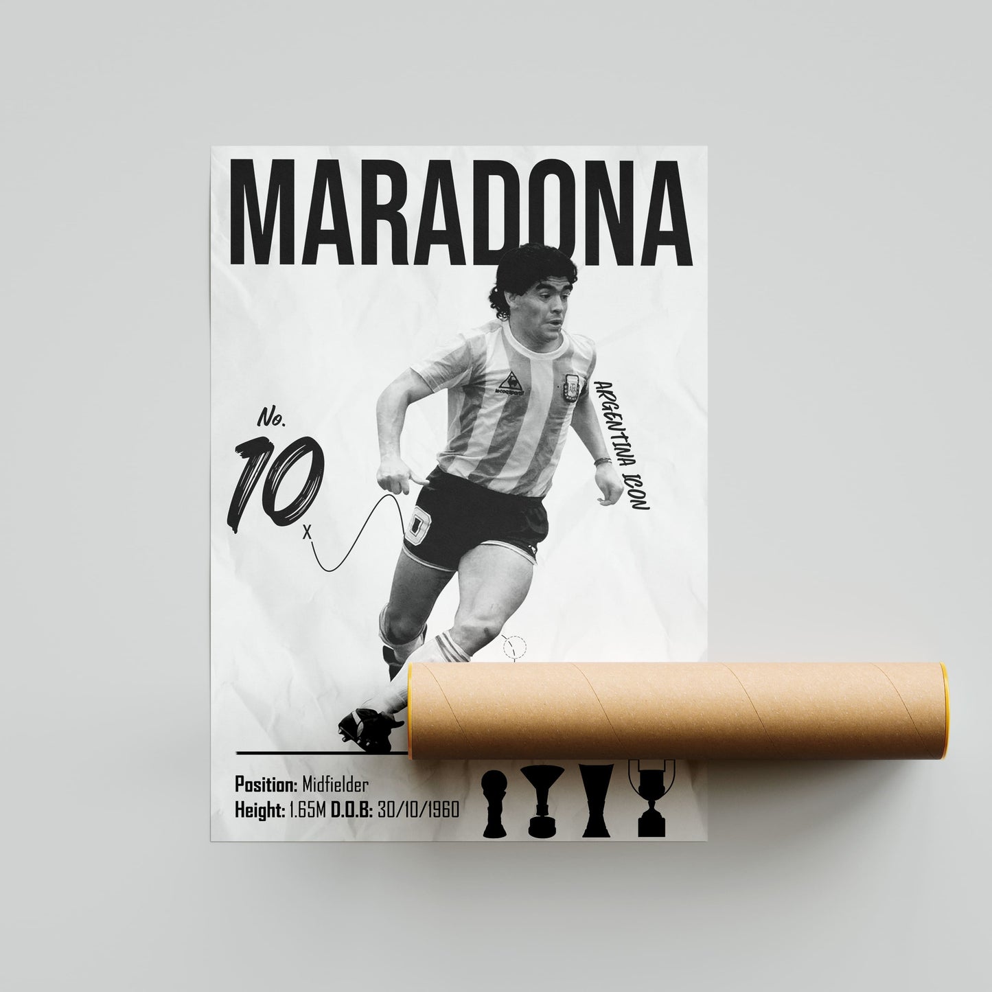 Maradona Football Poster - FootballCorner