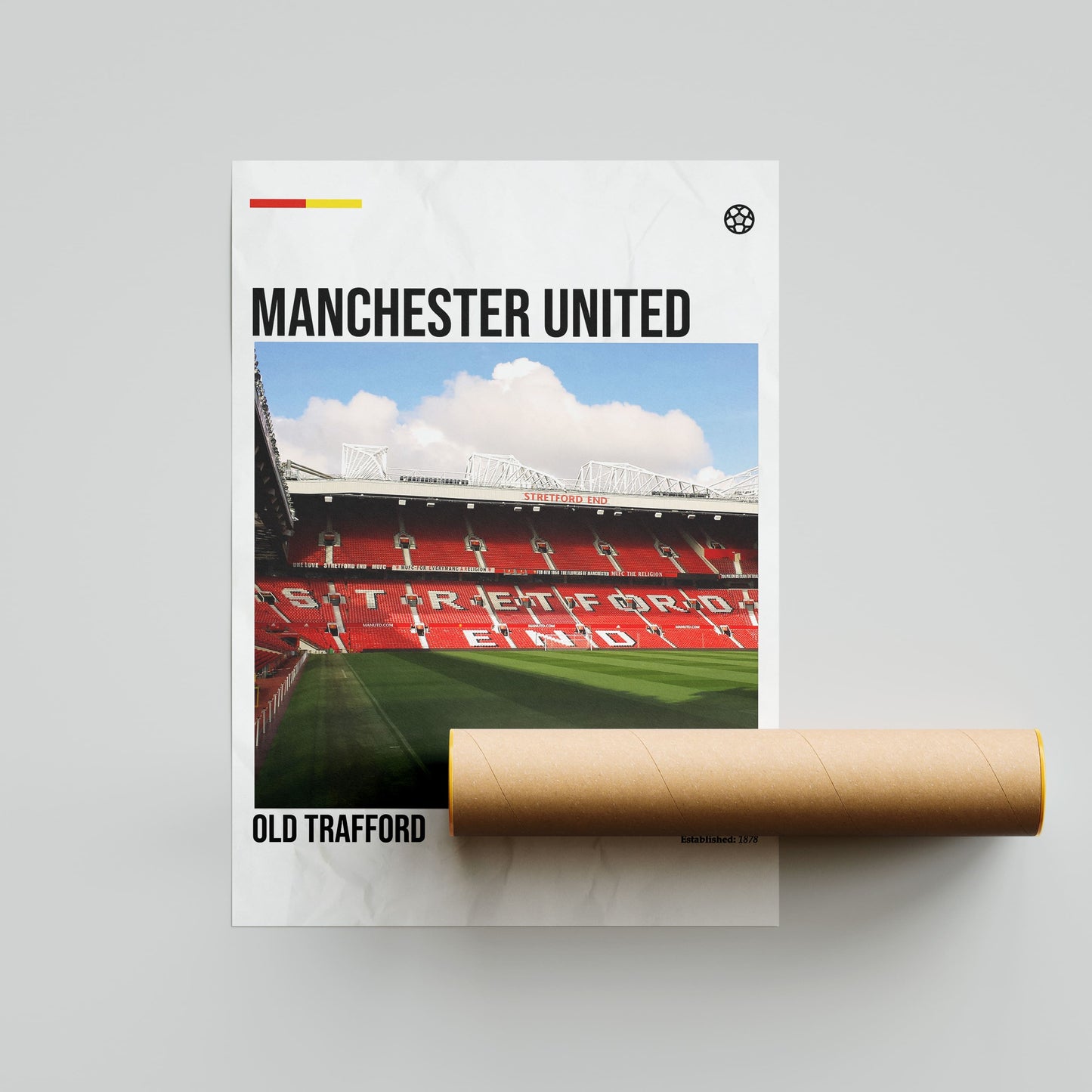 Manchester United Old Trafford Stadium Football Poster - FootballCorner