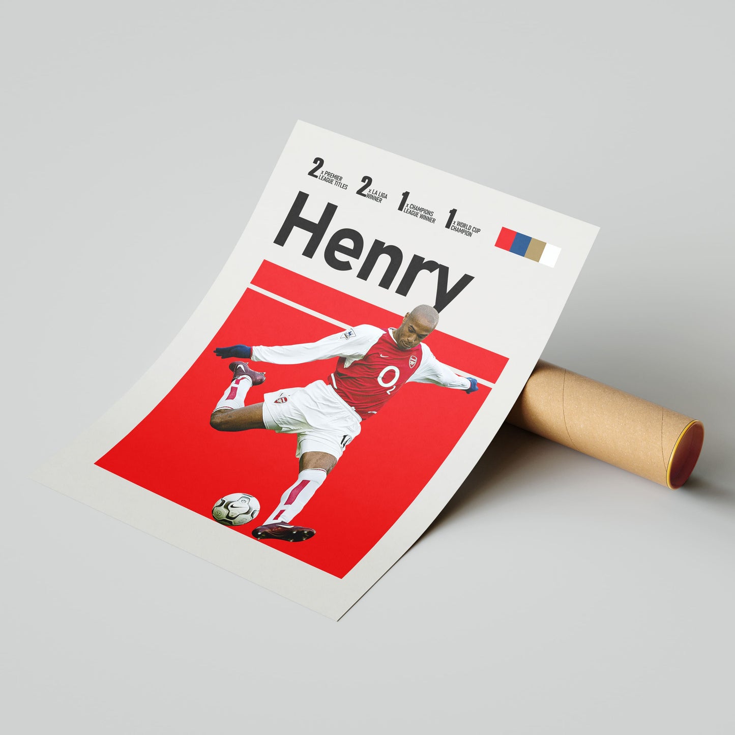 Thierry Henry Arsenal FC Football Poster - FootballCorner