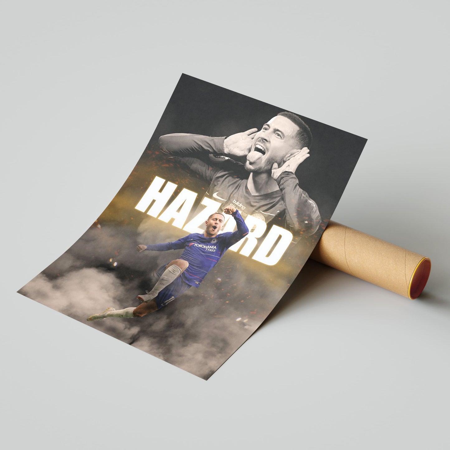 Eden Hazard Chelsea Football Poster - FootballCorner