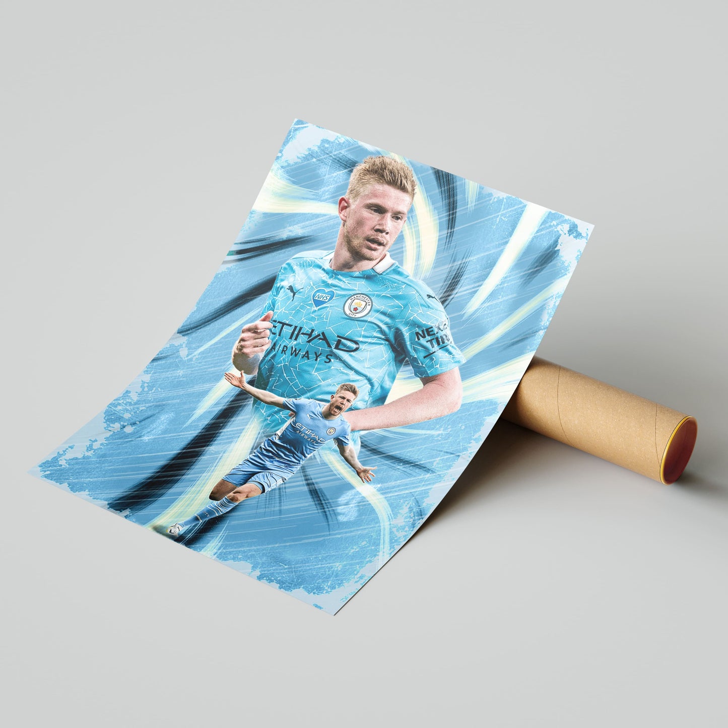 Kevin De Bruyne Football Poster - FootballCorner