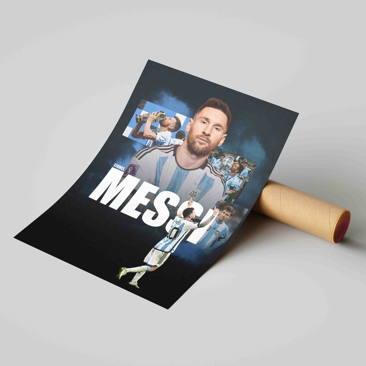 Lionel Messi Argentina Football Poster - FootballCorner