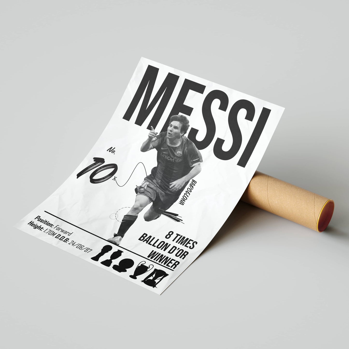 Lionel Messi Barcelona Legend Football Poster - FootballCorner