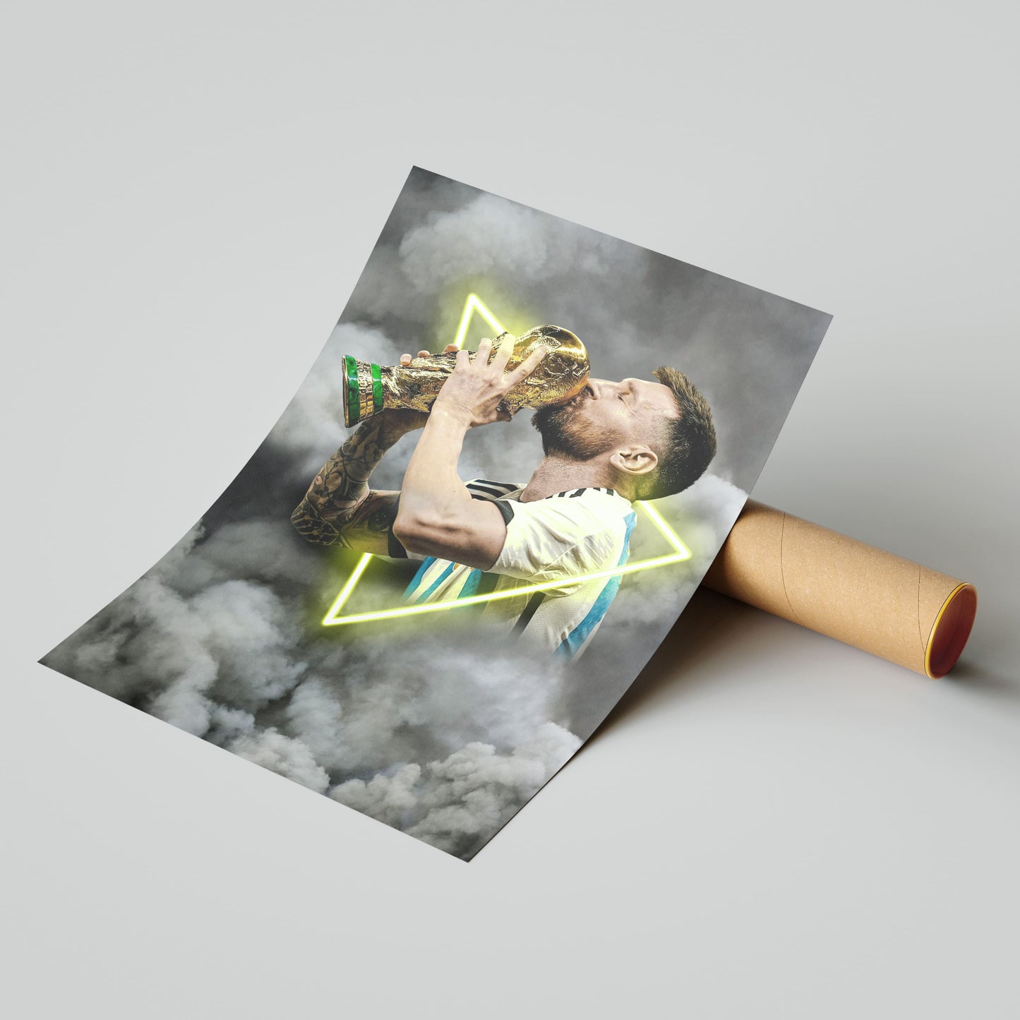 Lionel Messi World Cup Football Poster - FootballCorner