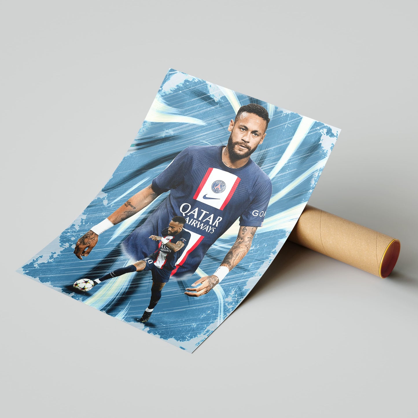 Neymar Jr PSG Football Poster - FootballCorner