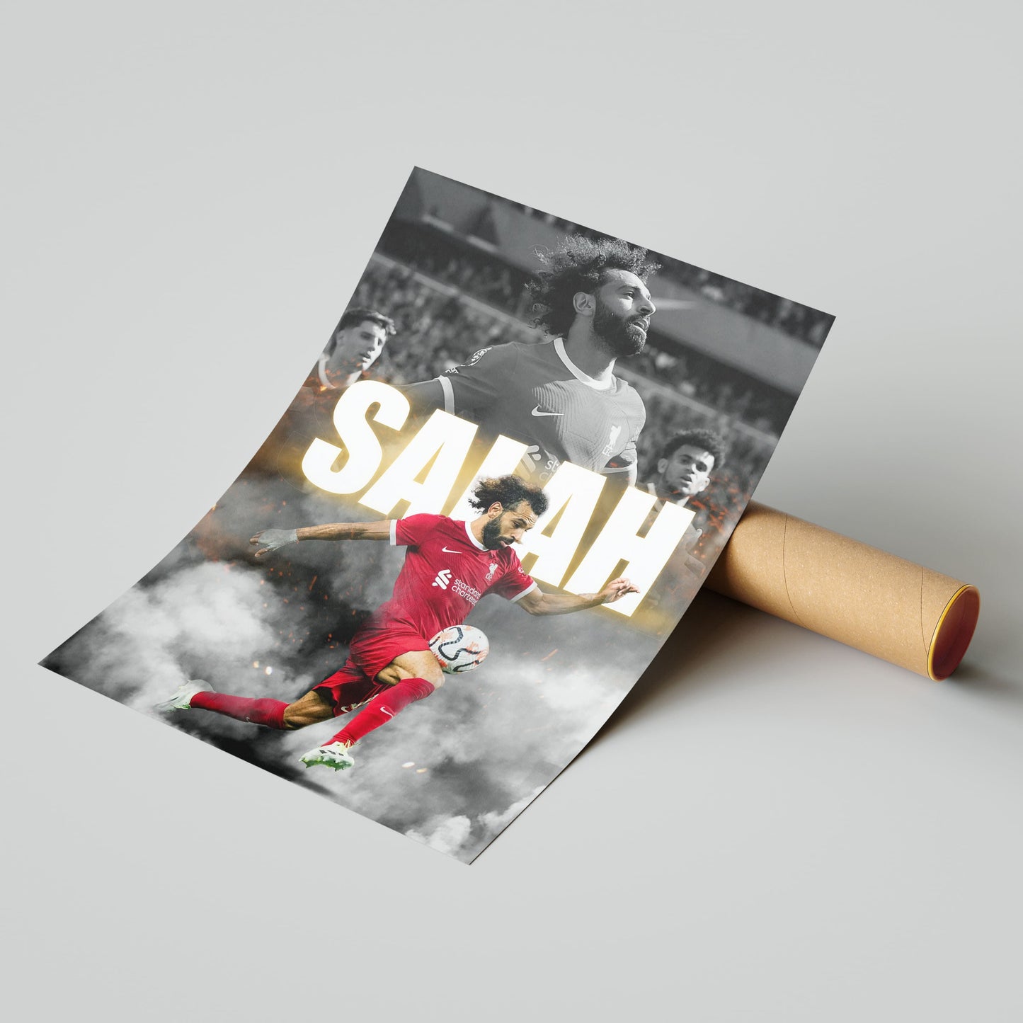 Mohamed Salah Liverpool Football Poster - FootballCorner