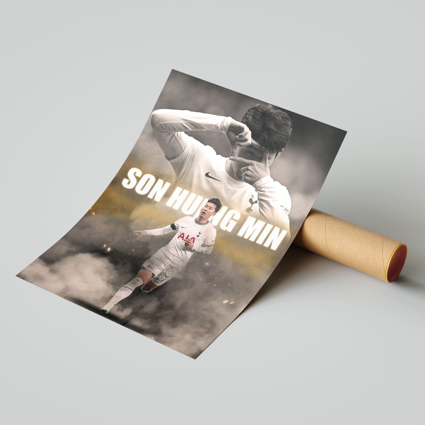 Son Heung-min Spurs Football Poster - FootballCorner
