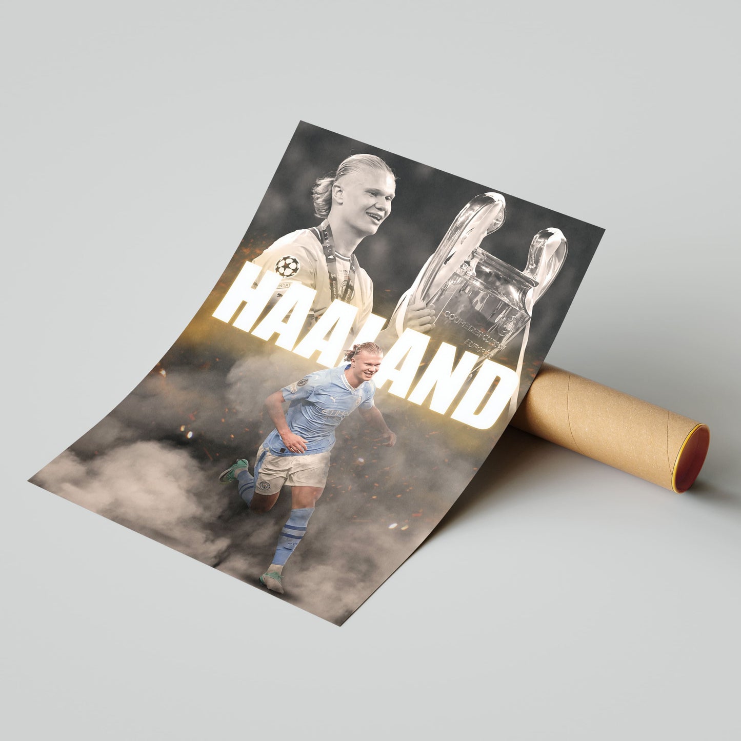 Erling Haaland Manchester City FC Football Poster - FootballCorner