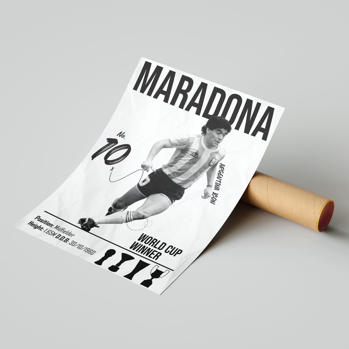 Maradona Football Poster - FootballCorner