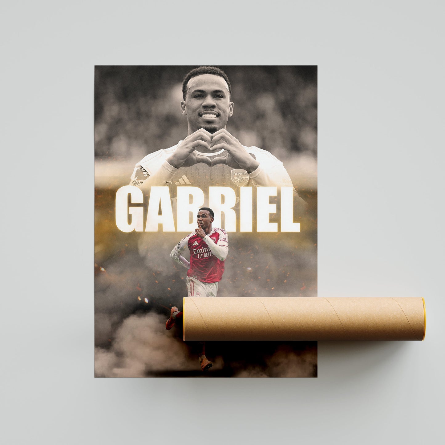 Gabriel Magalhaes Arsenal Football Poster